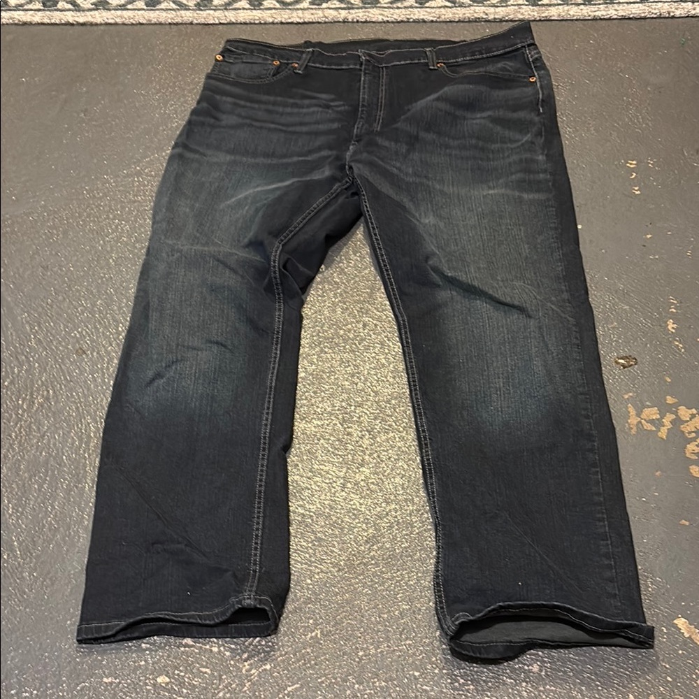 Levi's Blue Relaxed Fit Jeans with Distressed Details